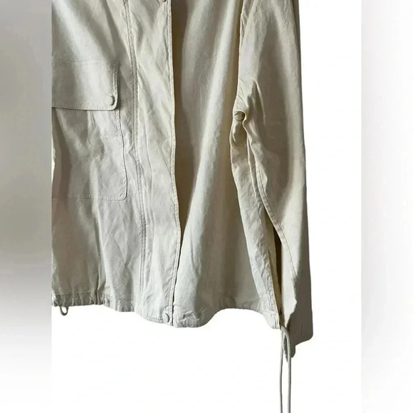 Theory Womens Utility Anorak Jacket in Good Linen Size M - Picture 3 of 8